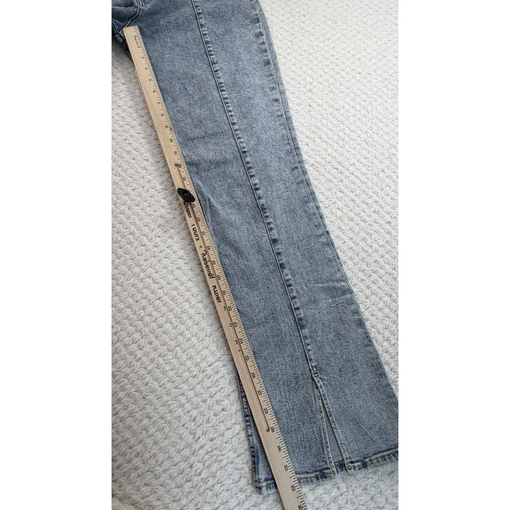 NWT Hudson Barbara High-Rise Bootcut Jean w/ Slit Hem Color caliber $195 Size 32 - Picture 4 of 10